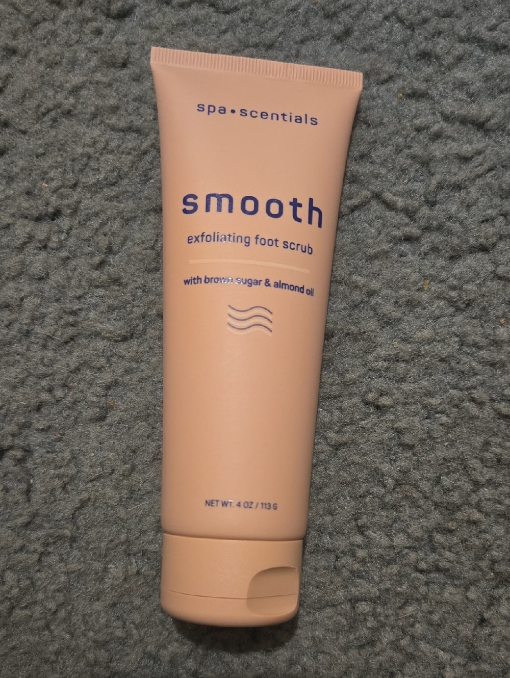 🧁spa•scentials smooth exfoliating foot scrub - peach